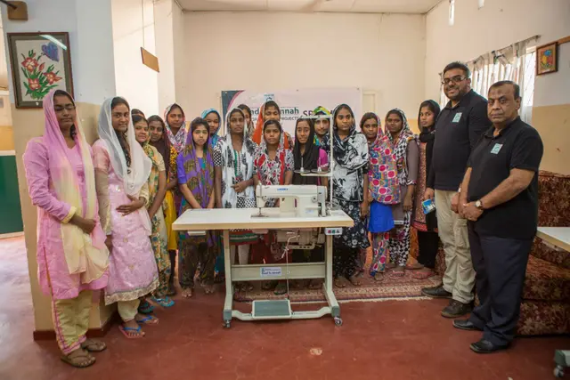 Sewing machines and vocational training, 2016 to 2017. Photo 1 of 8.