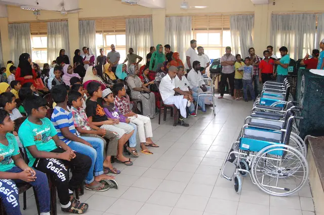Wheelchairs and school kits, 2016 to 2017. Photo 4 of 148.