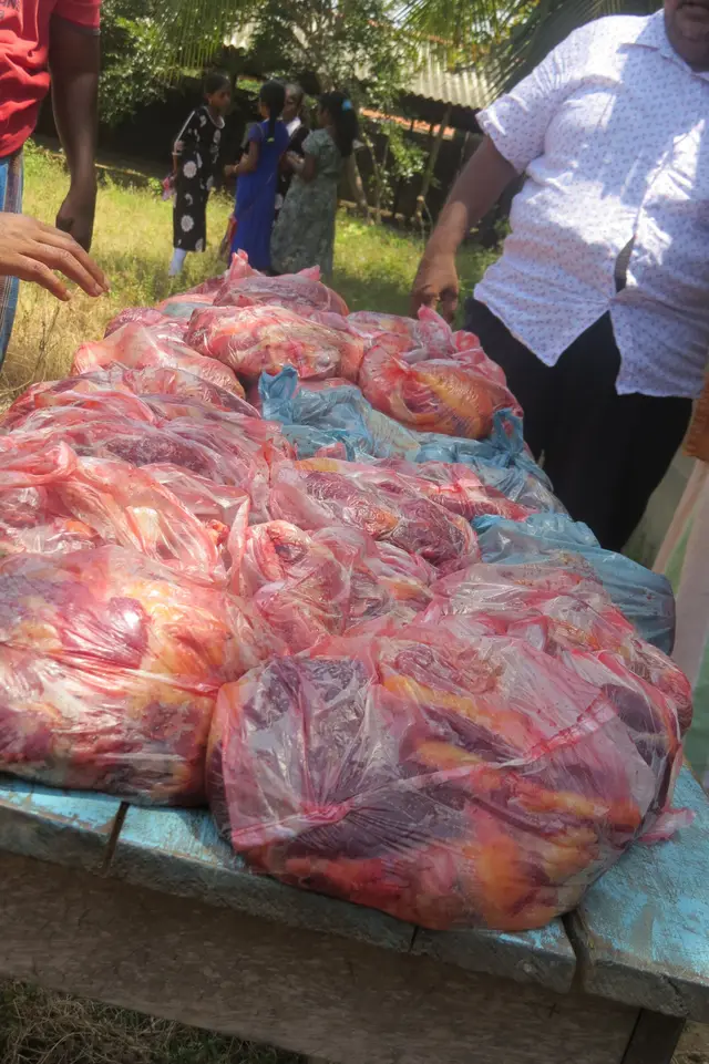 Qurbani meat distribution, 2016 to 2018. Photo 9 of 15.