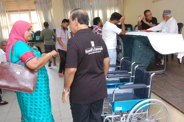 Wheelchairs and school kits, 2016 to 2017. Photo 61 of 148.