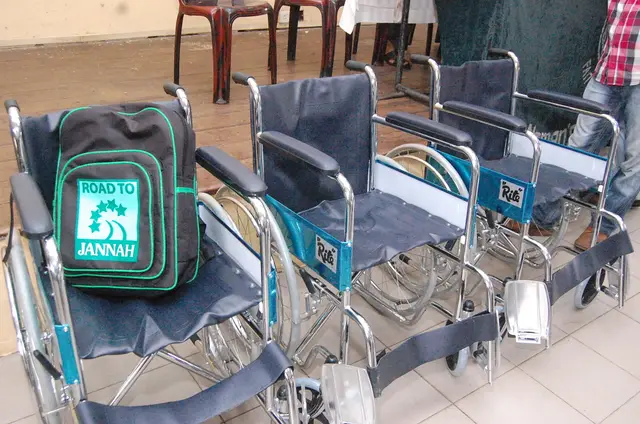 Wheelchairs and school kits, 2016 to 2017. Photo 64 of 148.