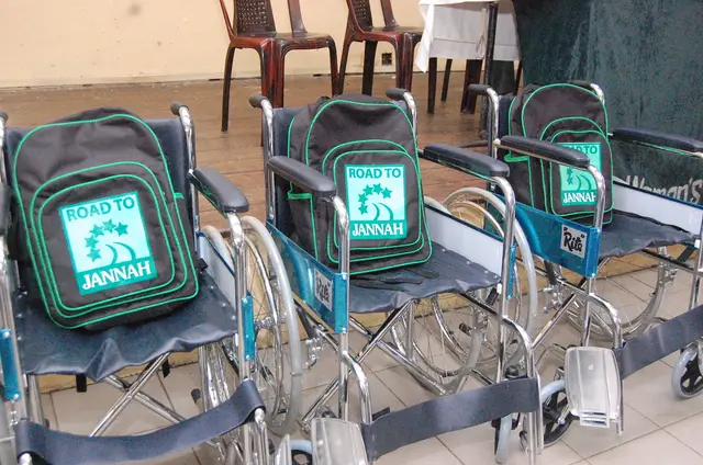 Wheelchairs and school kits, 2016 to 2017. Photo 65 of 148.