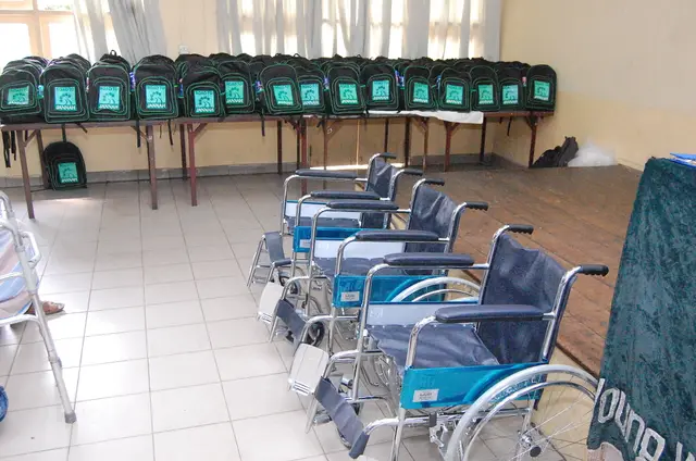 Wheelchairs and school kits, 2016 to 2017. Photo 66 of 148.