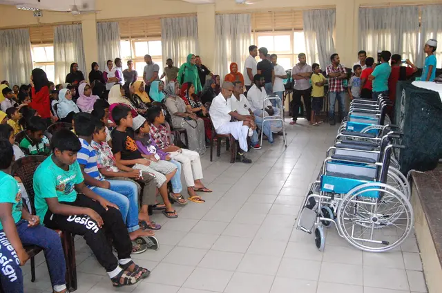 Wheelchairs and school kits, 2016 to 2017. Photo 76 of 148.