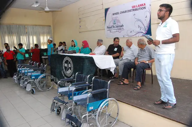 Wheelchairs and school kits, 2016 to 2017. Photo 77 of 148.