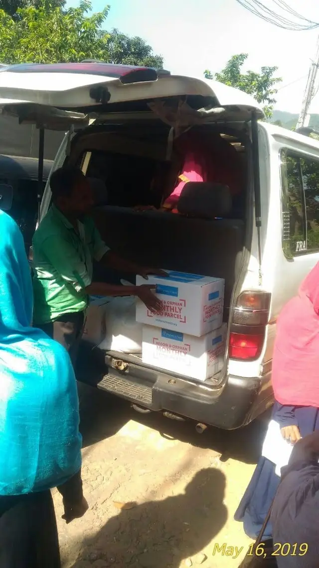 Widow and orphan food parcels, 2016 to 2019. Photo 84 of 87.